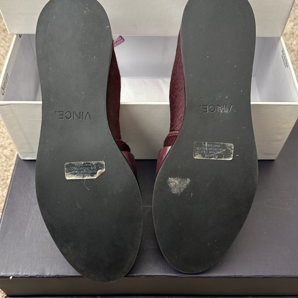 Stylish Vince. 'Fig' Color Calf Hair 'Mason' Loafer Flats size 7.5M - Picture 10 of 10